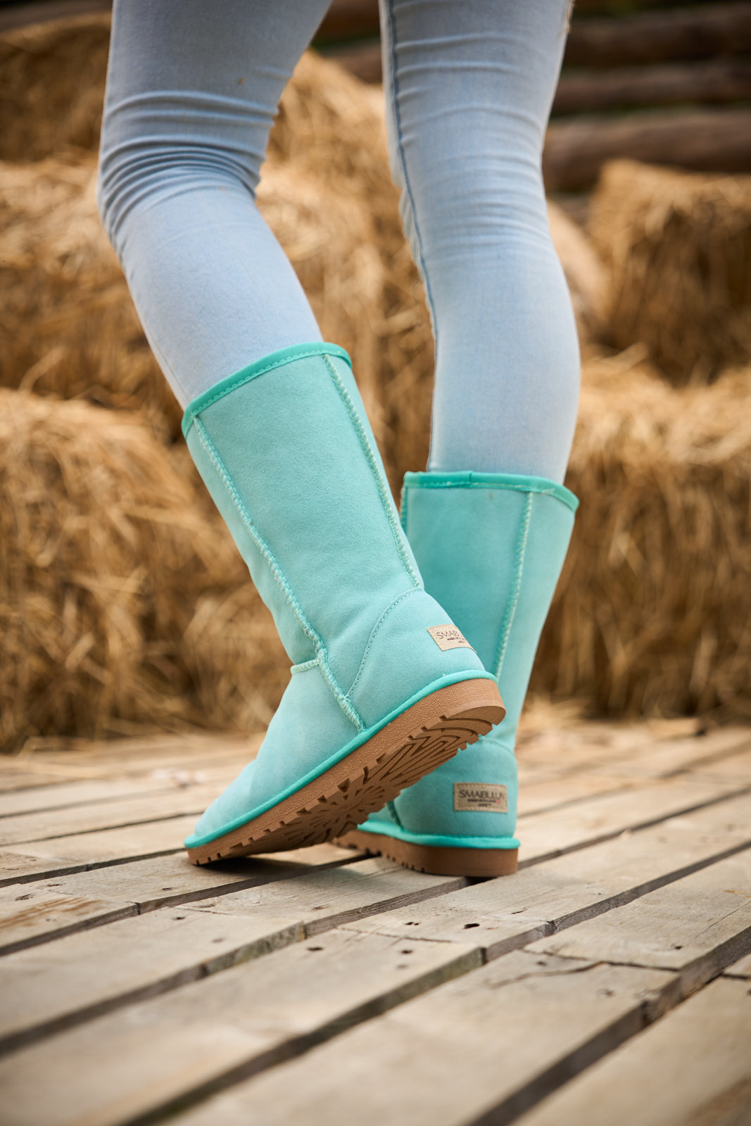 SMAIBULUN Ugg | Classic Suede Mid-Length boots - Turquoise