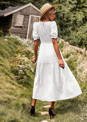 Riviera Romance Smock Tiered Maxi Dress