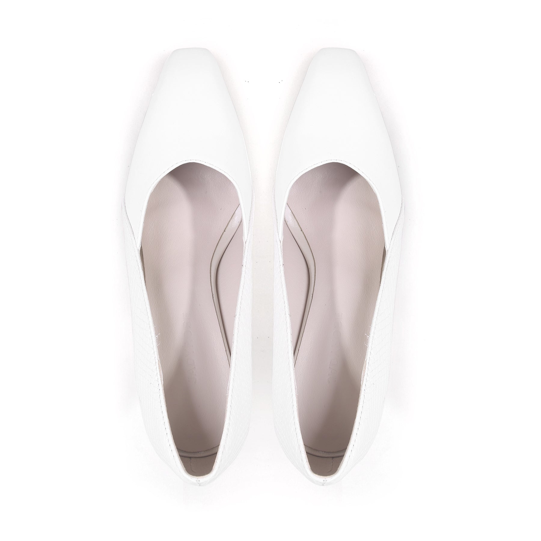 Jady Rose | Isadora Leather Stilettos - White