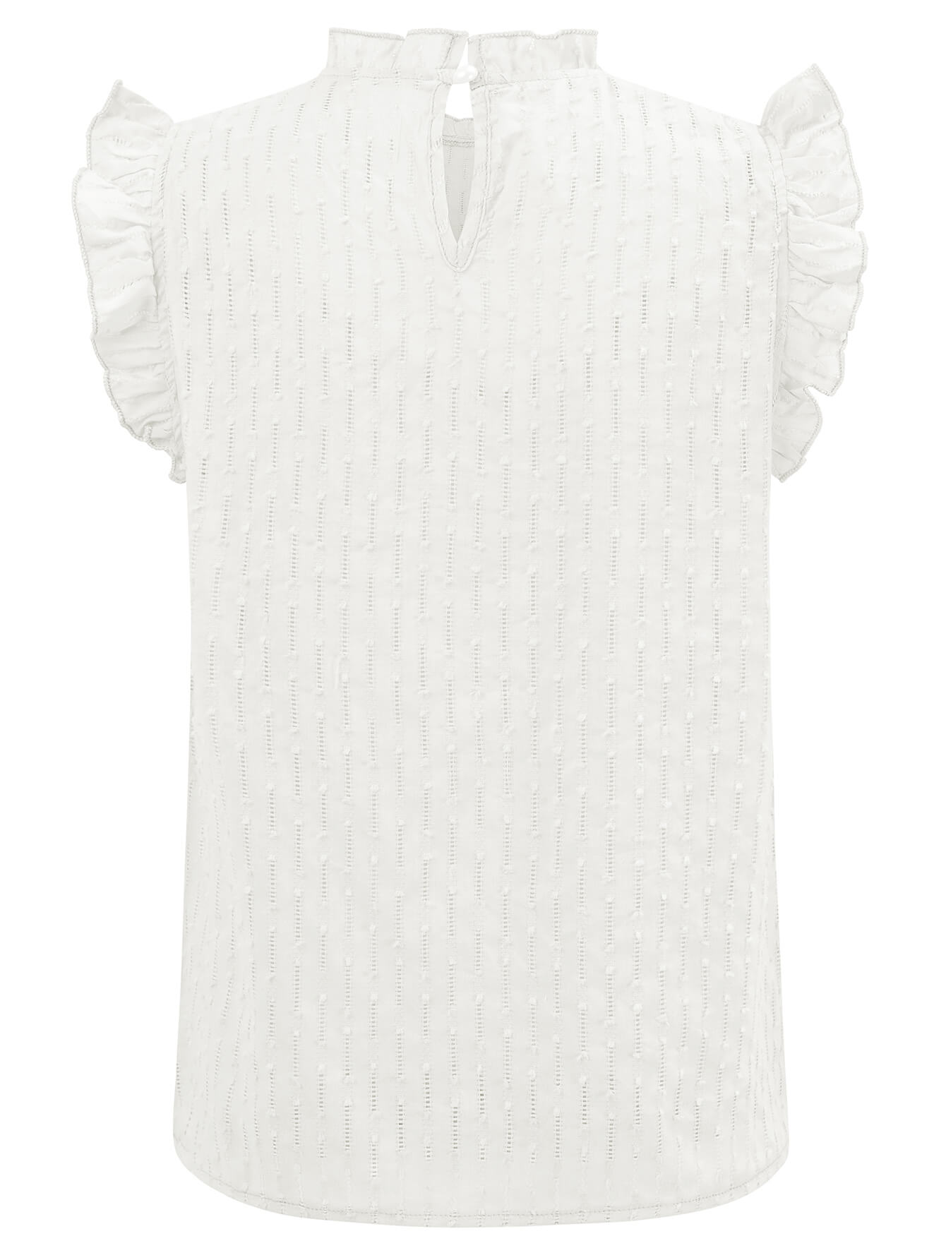 Arabella Eyelet Short Sleeve Top - White