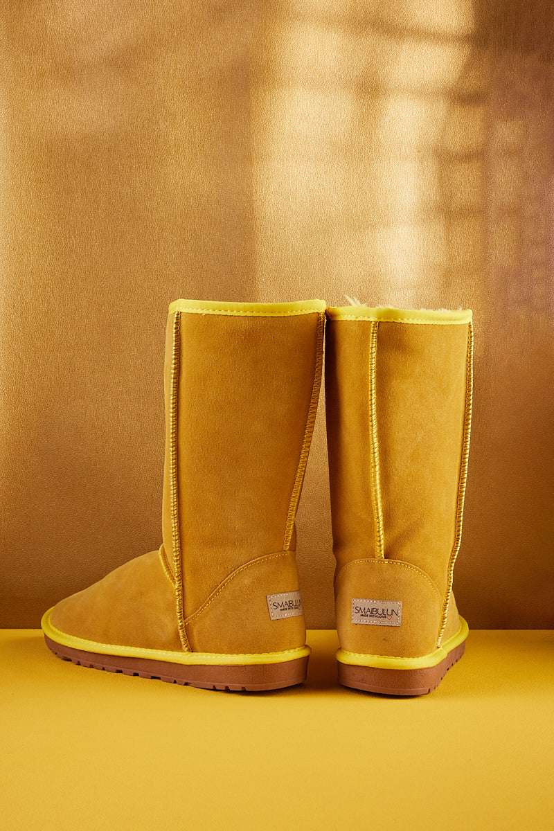 SMAIBULUN Ugg | Classic Suede Mid-Length boots - Yellow