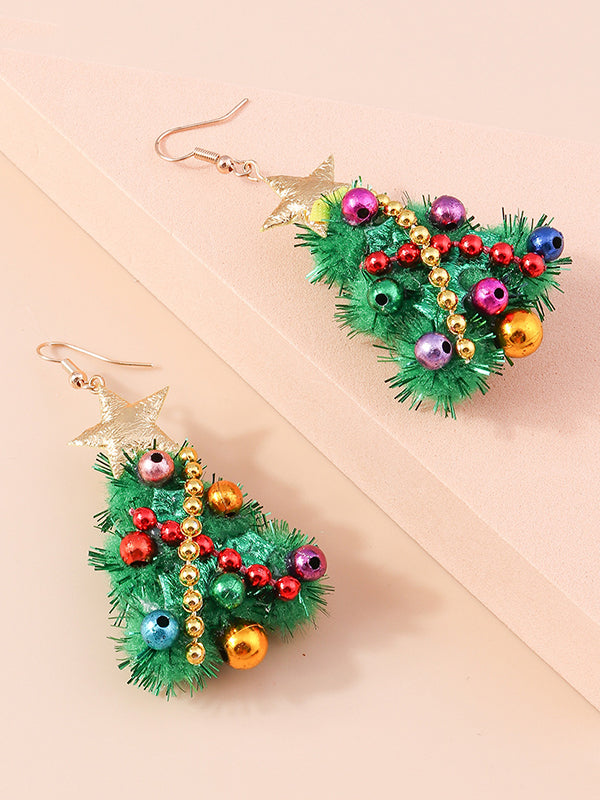 Christmas Tree Earrings Accessories