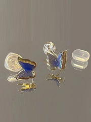 Butterfly Shape Double Layered Ear Clip Earrings Accessories