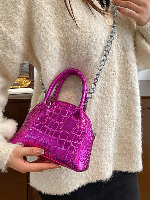 PU Chains Shoulder Bag Handbag