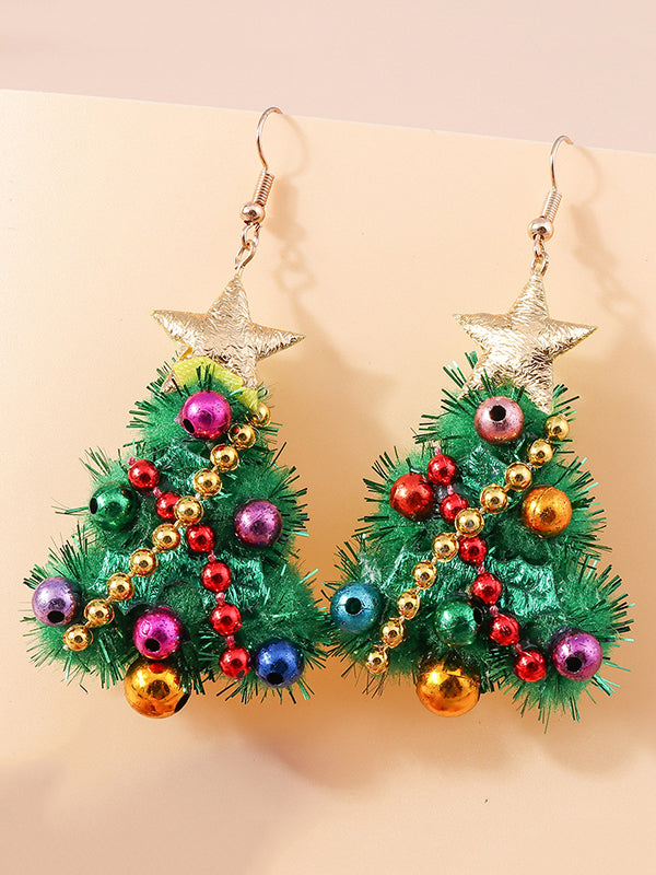 Christmas Tree Earrings Accessories