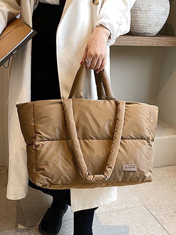 Split-Joint Padded Bags Handbags Tote Bags