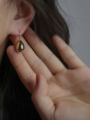 Simple Geometric Waterdrop Shape Earrings Accessories