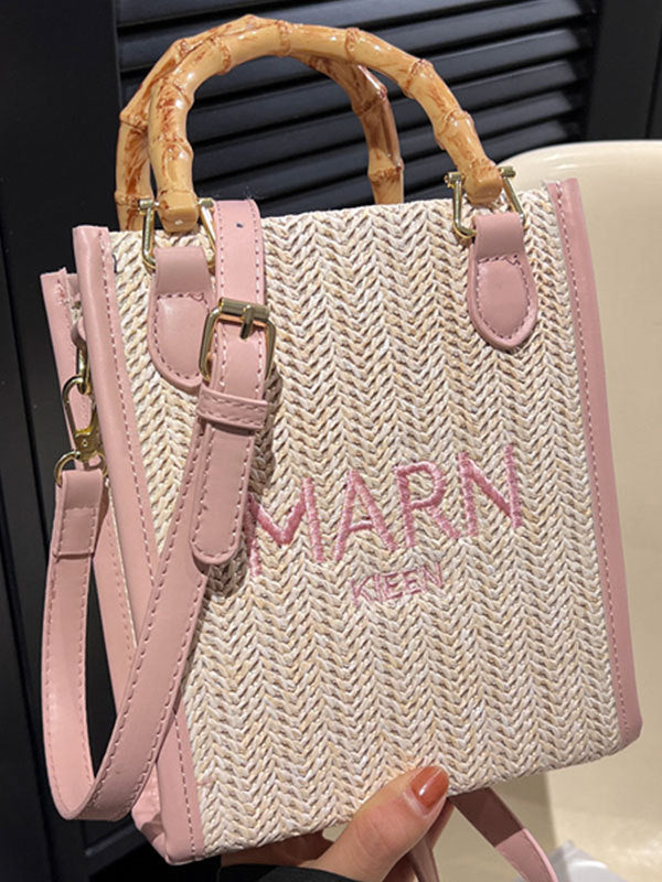 Embroidered Woven Bags Crossbody Bags Handbags