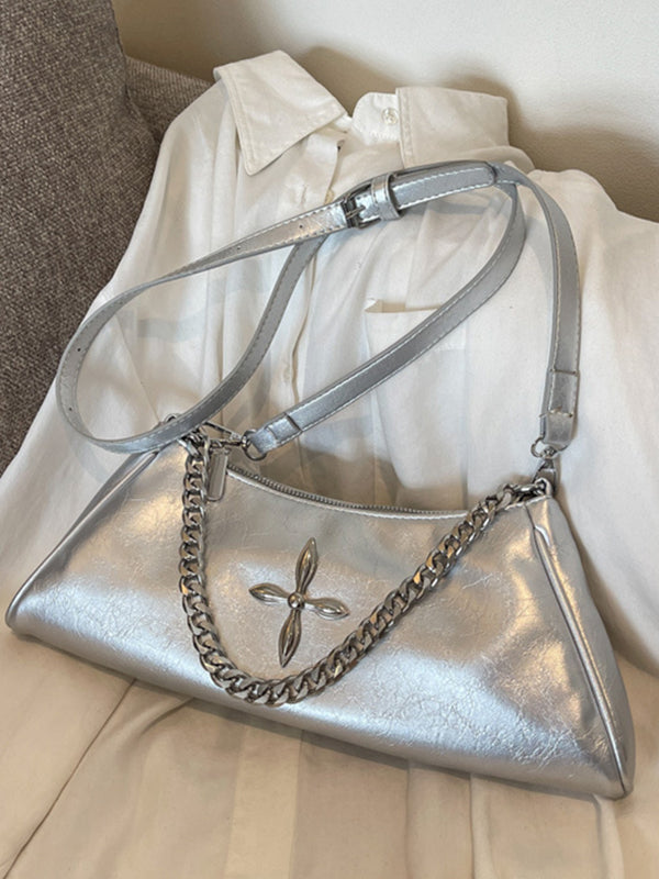 Chains Geometric Shoulder Bags Crossbody Bags