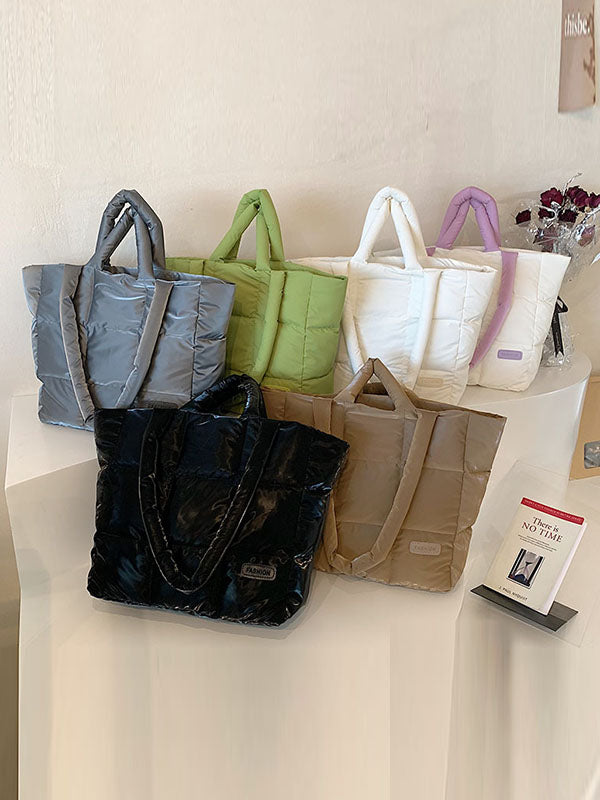 Split-Joint Padded Bags Handbags Tote Bags