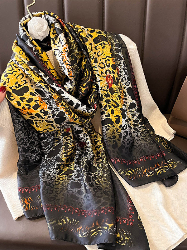 Leopard Printed Sun Protection Shawl&Scarf