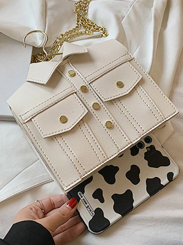 Original Stylish PU Contrast Color Shoulder Bag Accessories