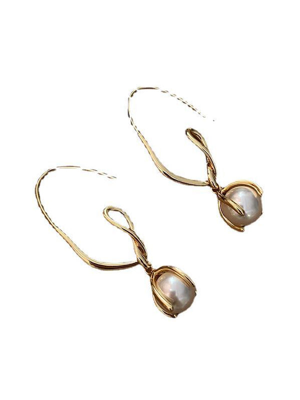 Original Vintage Irregular Beads Earrings