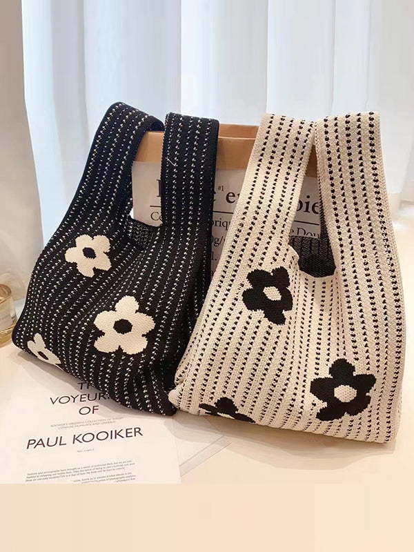 Floral Printed Hollow Bags Accessories Handbags