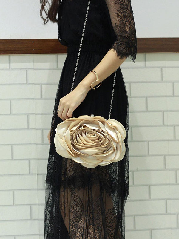 Three-Dimensional Flower Handbags