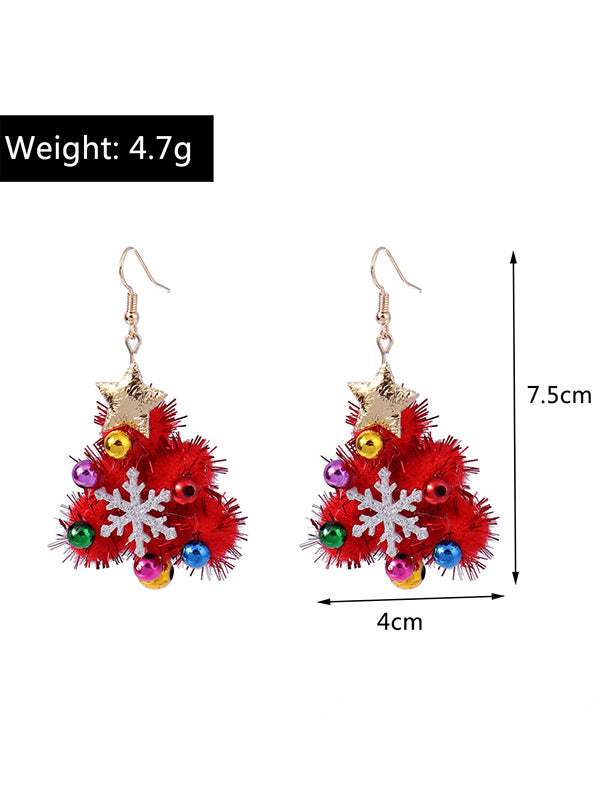 Christmas Tree Earrings Accessories