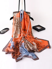 Flower Print Sun Protection Scarf