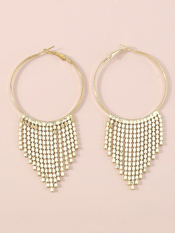 Geometric Tasseled Earrings Accessories