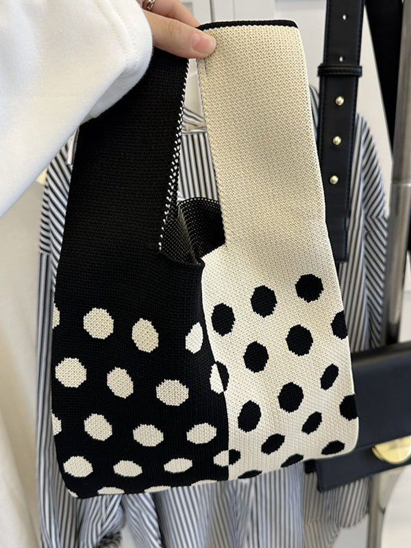 Multi-Colored Polka-Dot Split-Joint Bags Accessories