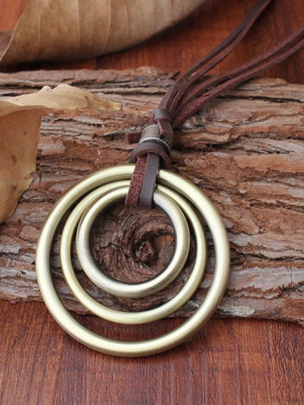 Retro Rings Necklace