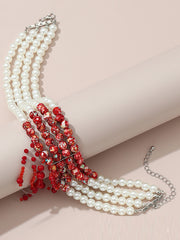 Beaded Contrast Color Dainty Necklace Necklaces Accessories