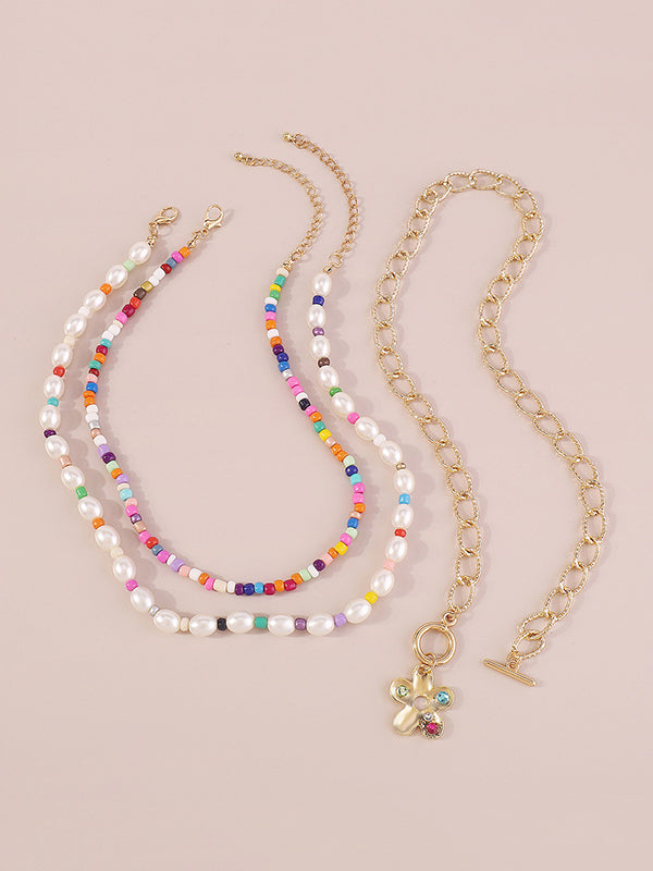 Multi-Colored Dainty Necklace Necklaces Accessories