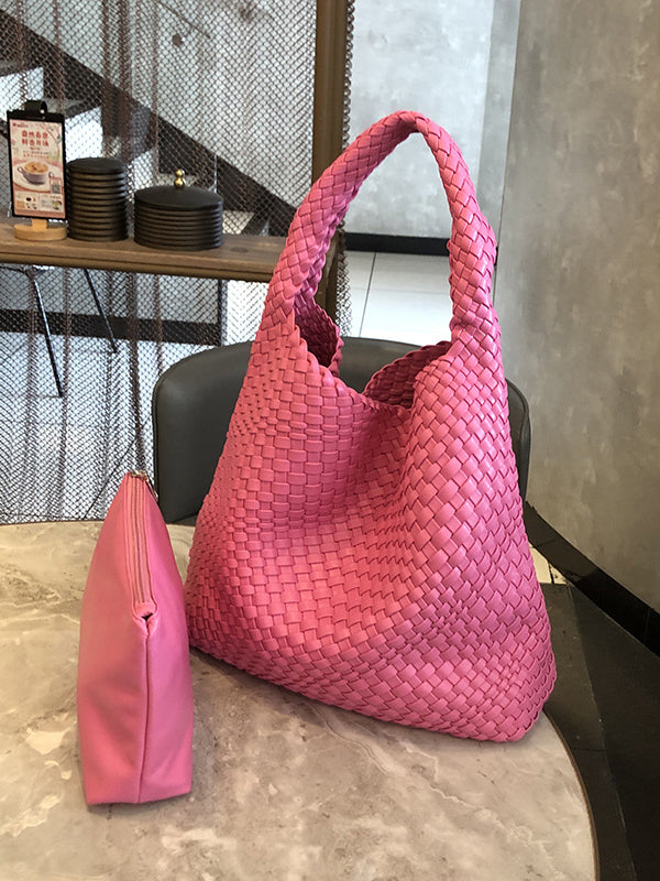 Bolsos tejidos de color liso Bolsos 