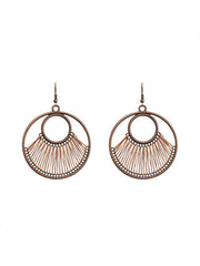 Geometric Hollow Drop Earrings