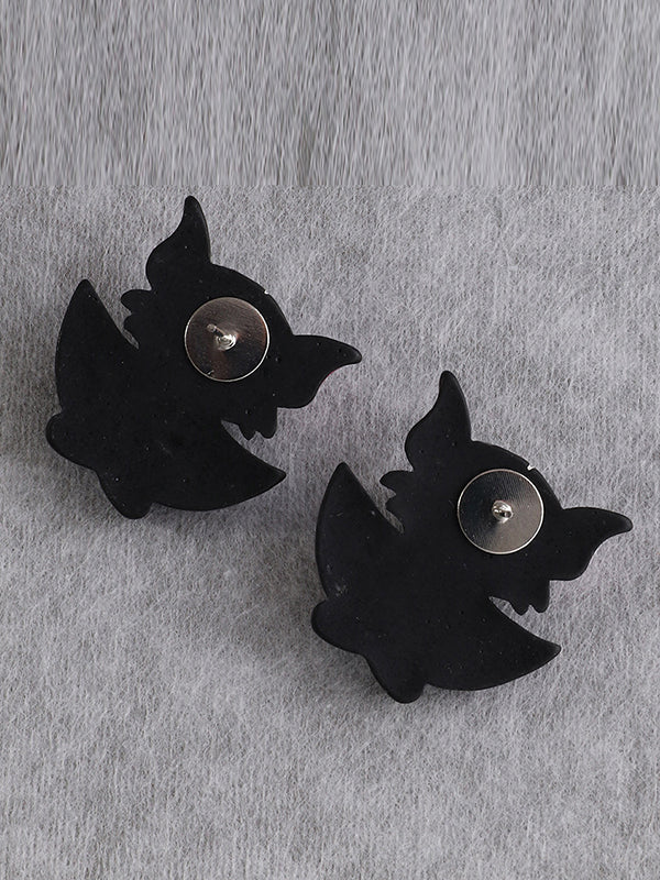 Halloween Bat Shape Earrings Accessories