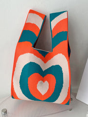 Bolsos informales con estampado de corazones en colores en contraste Accesorios Bolsos 