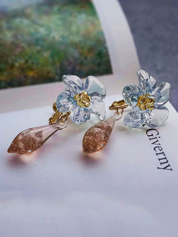 Flower Shape Geometric Ear Clip