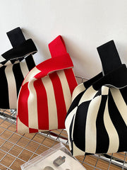 Striped Bags Accessories Woven Handbag