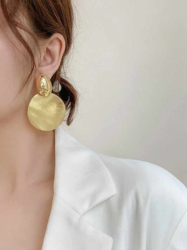 Geometric Solid Color Earrings Accessories