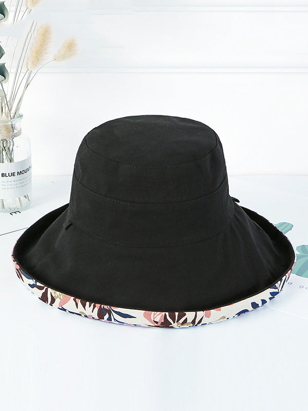 Original Solid&Printing Reversible Foldable Sun-Protection Bucket Hat