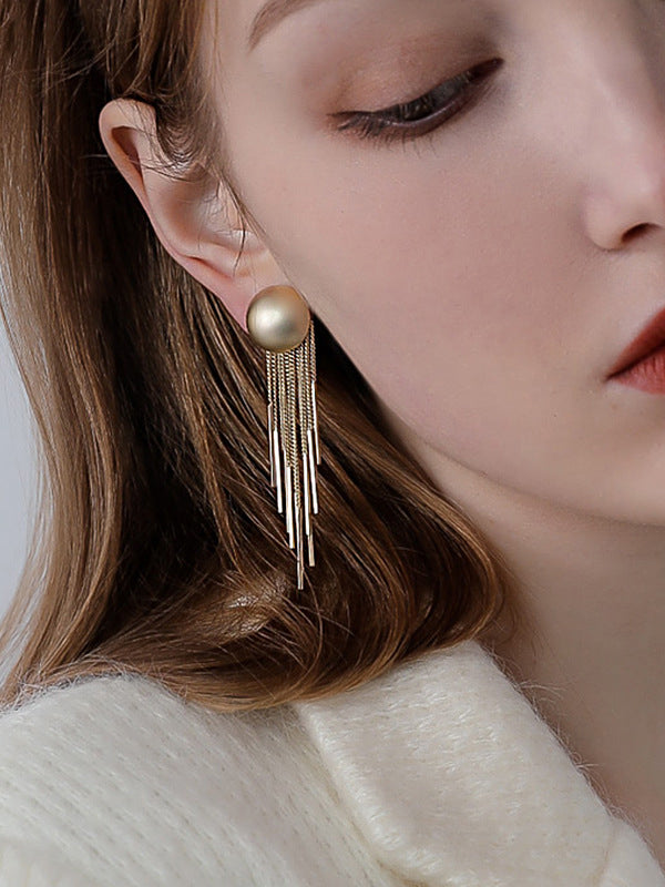 Original Creation Tasseled Geometric Earrings Accessories