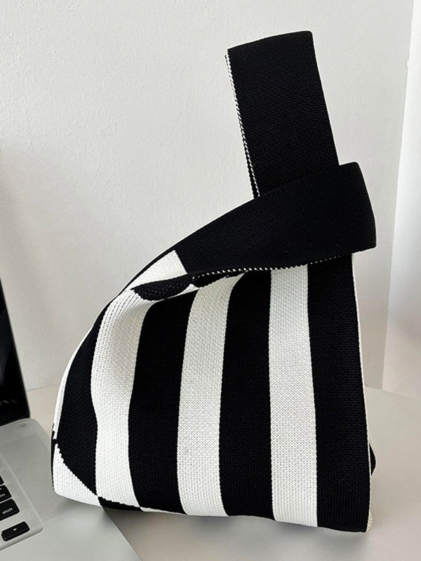 Striped Bags Accessories Woven Handbag