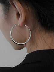 Geometric Solid Color Hood Earrings Accessories