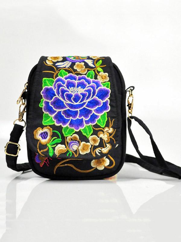 Bolso bordado 4 colores 