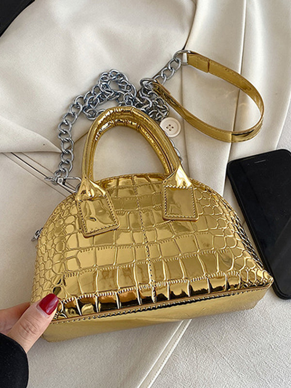 PU Chains Shoulder Bag Handbag