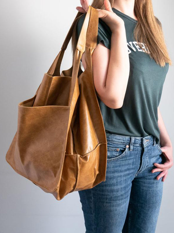 Split-Joint Tote Bags Handbags