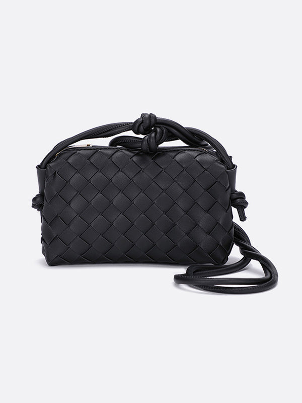 Woven Zipper Bags Crossbody Bags