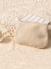 Knitted Crossbody Tasseled Bag