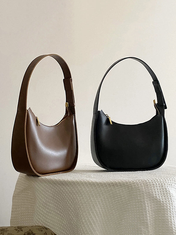 Simple Solid Color PU Bags Accessories