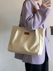 Casual Simple PU Tote Bags Accessories