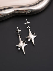 Normcore Geometric Star Shape Drop Earrings