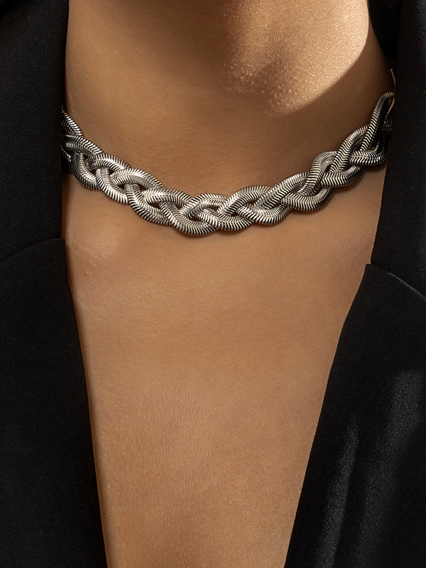 Adjustable Snake Chain Choker Necklace