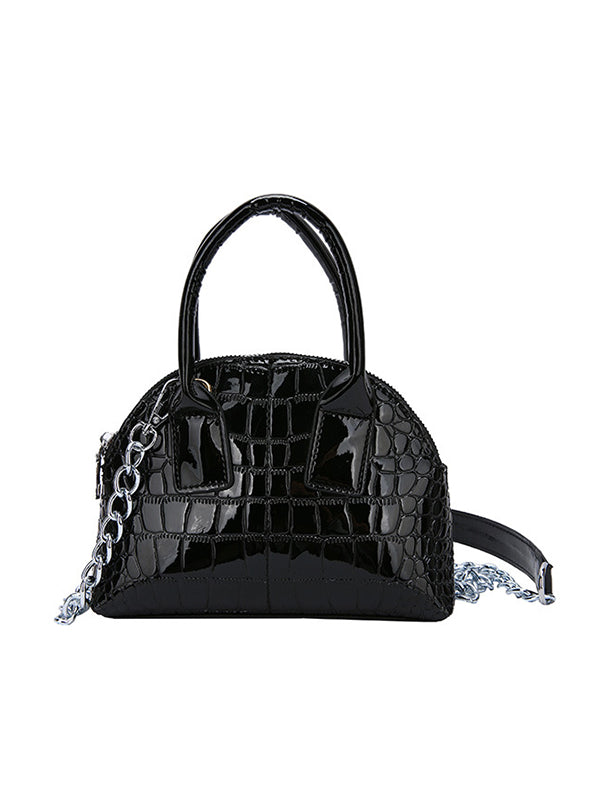 PU Chains Shoulder Bag Handbag