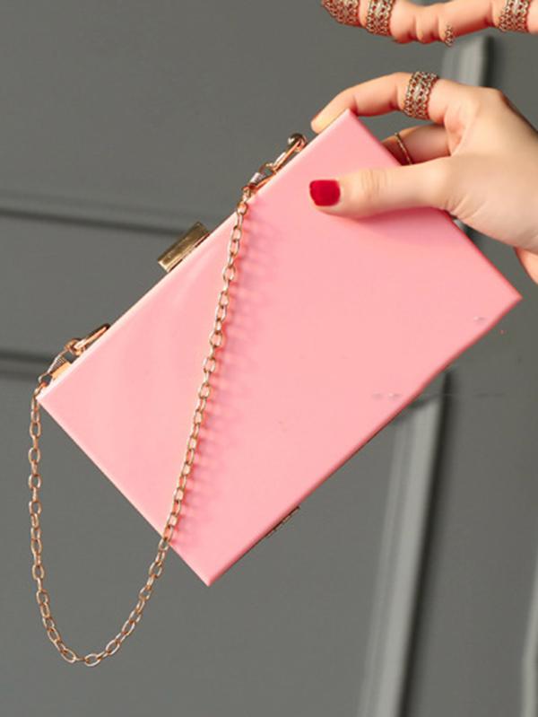 Transparent Acrylic Single Shoulder Chain Bag