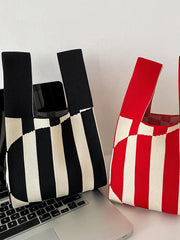 Striped Bags Accessories Woven Handbag