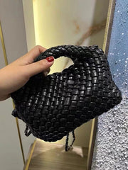 Solid Color Woven Bags Handbags